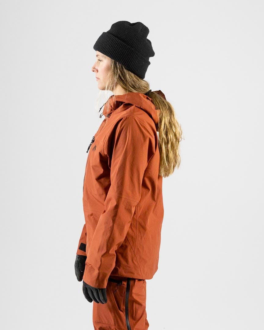 Women's Shralpinist Stretch Recycled Jacket - Obsidian Red