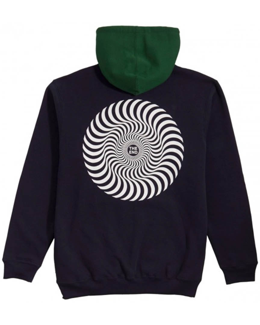 Classic Swirl Blocked Sweatshirt - Navy/Green/Wth