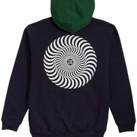Classic Swirl Blocked Sweatshirt - Navy/Green/Wth