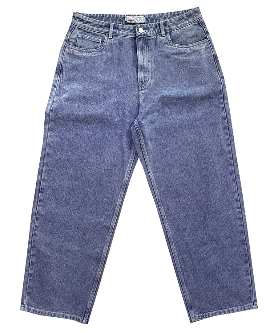Wavy Pants Jeans - Blue Grey