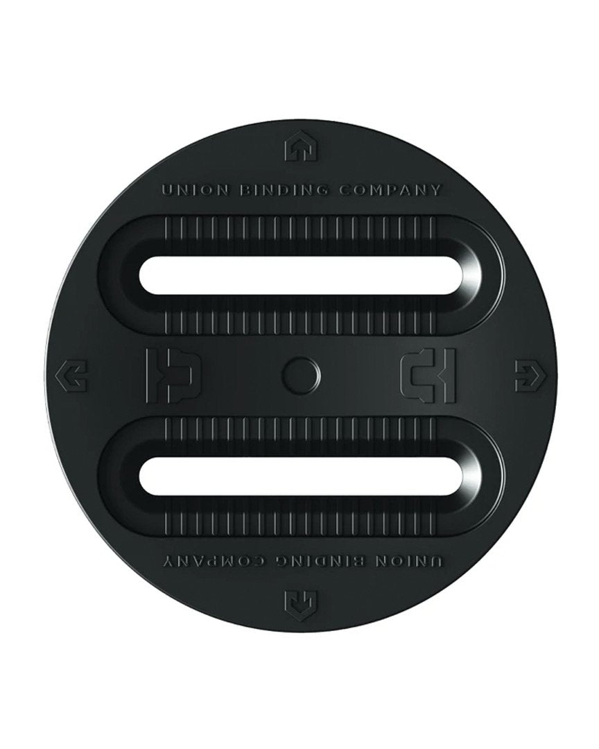 Pièce pour fixation de snowboard 3 Hole Disk Snowboard Binding Part Black par UNION