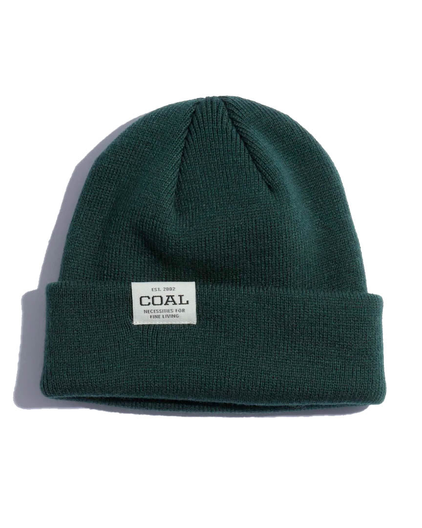 Uniform Low Recycled Knit Cuff Beanie - Dark Green