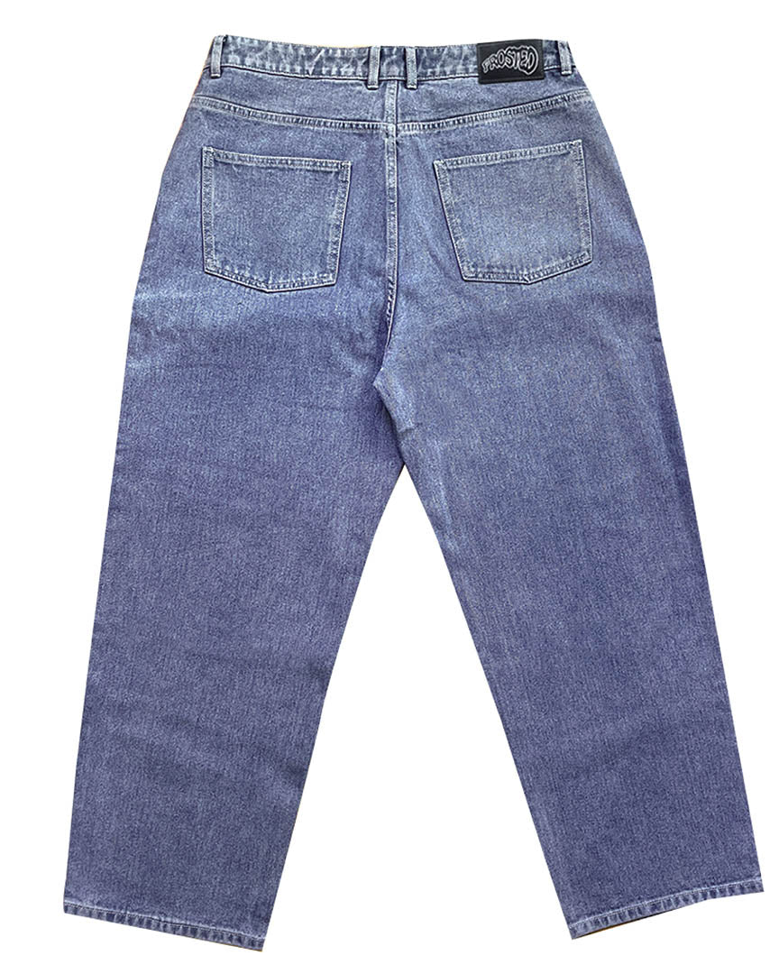 Wavy Pants Jeans - Blue Grey