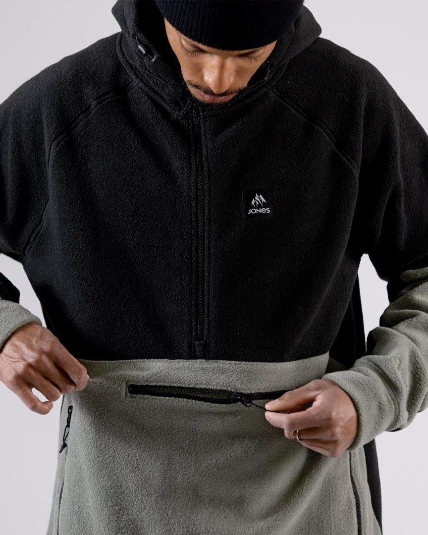 MTN Surf Recycled Fleece Hoodie - Black