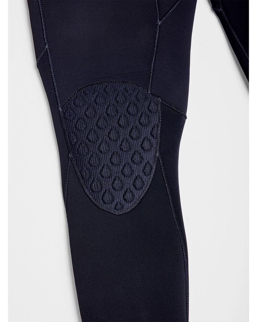 Wetsuit 4/3Mm Hooded Chestzip Full - Black