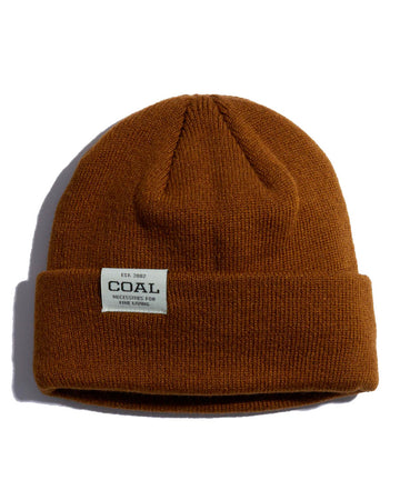 Uniform Low Recycled Knit Cuff Beanie - Light Brown