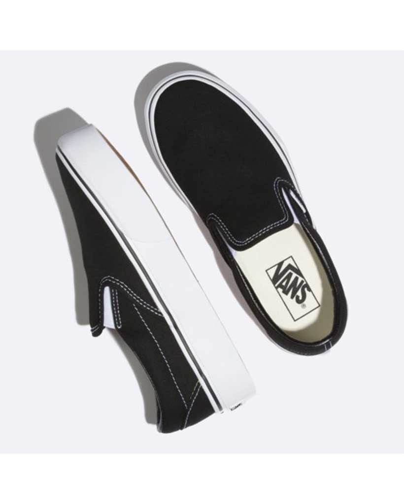 Classic Slip-On Platform Shoes - Black