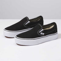 Classic Slip-On Platform Shoes - Black