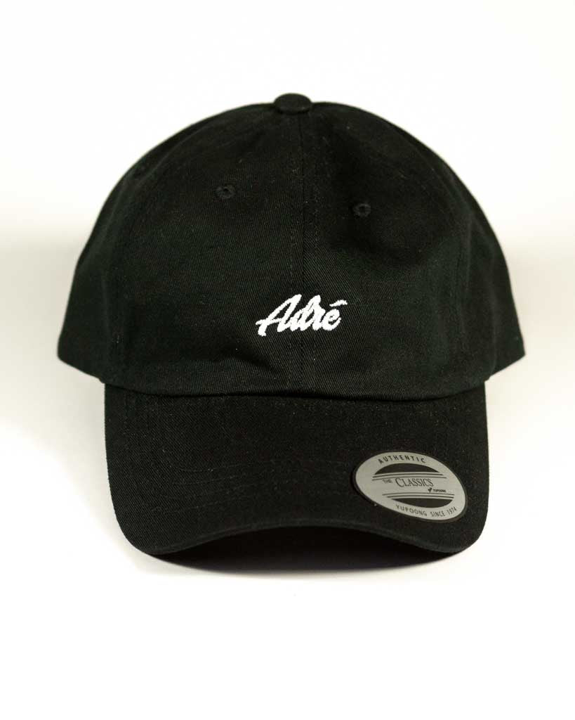 Adre Dad'Script Hat - Black - Boutique Adrenaline