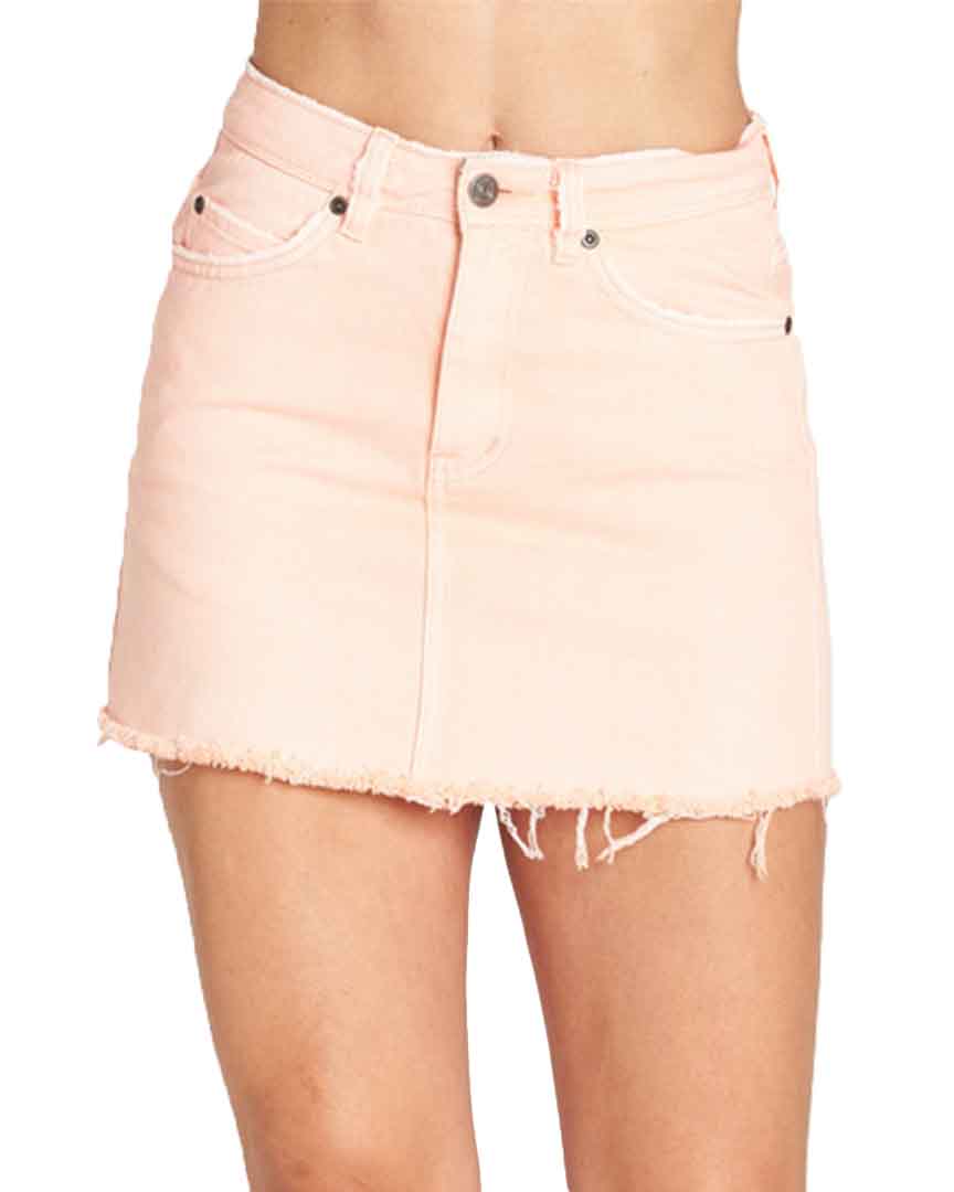 Felix Denim Skirt Skirt - Pink