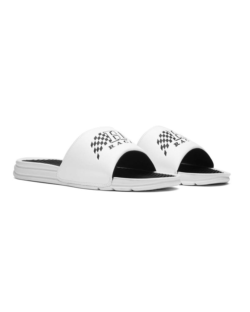 Huf Slide Sandals - White - Boutique Adrenaline