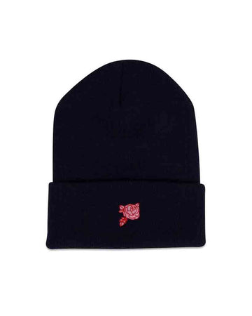 Tuque Rose Knit - Navy