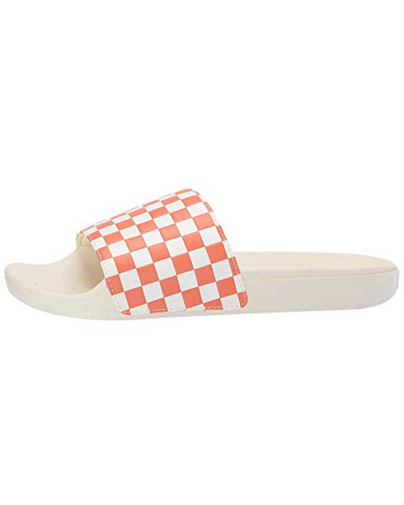 Womens Slide-On Sandals - Checkerboard