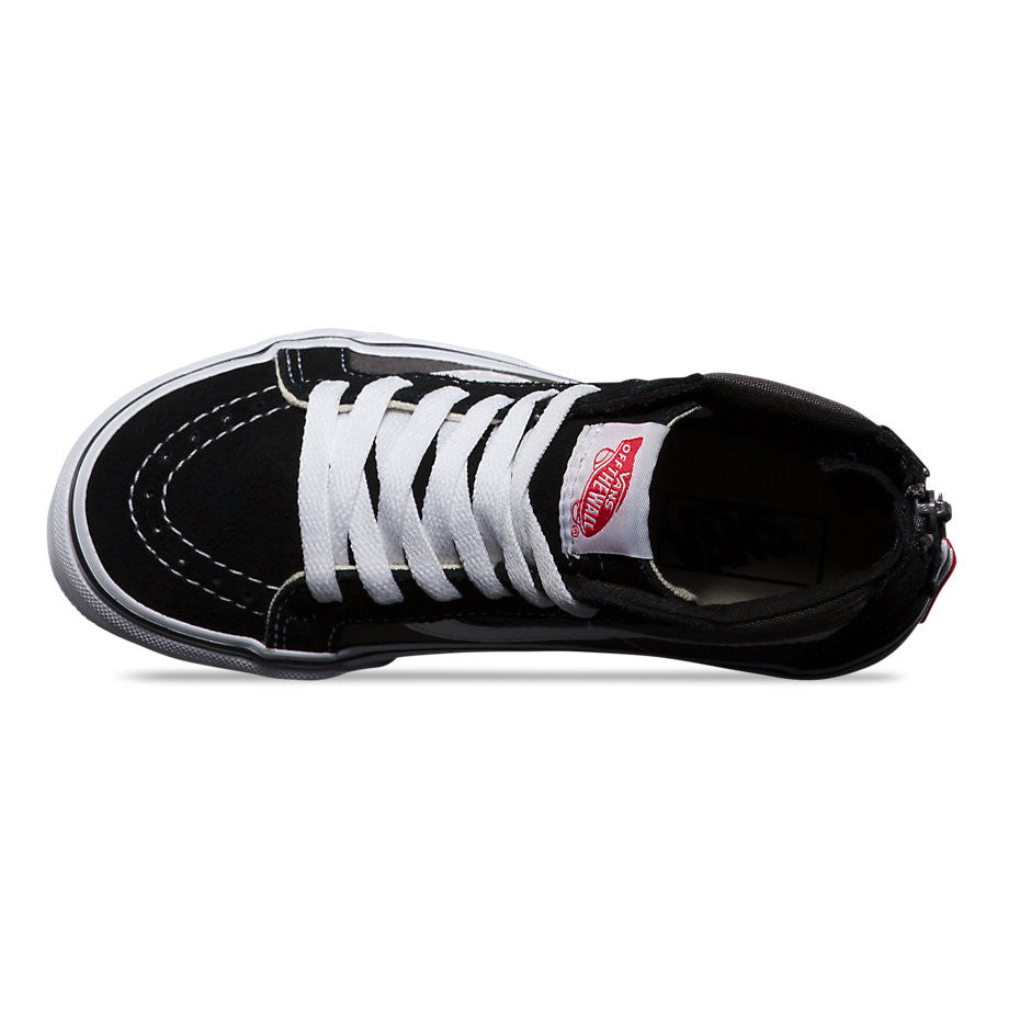 Kids Sk8-Hi Zip Shoes - Black/Charcoal - Boutique Adrenaline