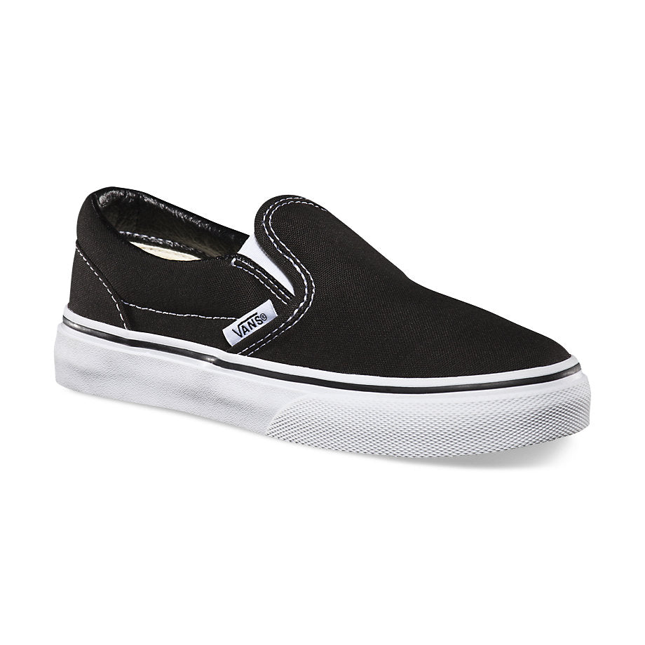 Kids Classic Slip-On Shoes - Black/True White