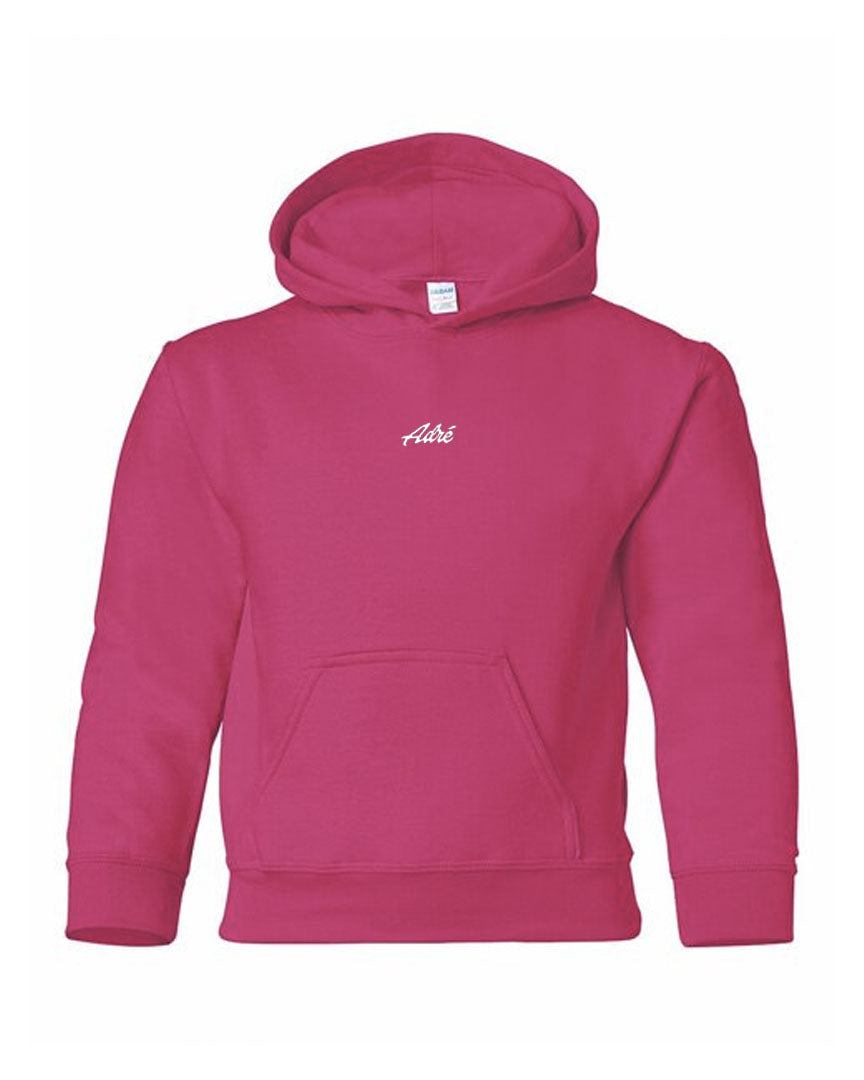 Adre Script Youth Hoodie - Pink