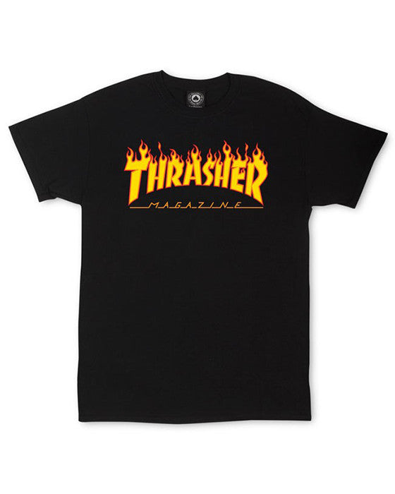 Flame Logo T-Shirt - Black