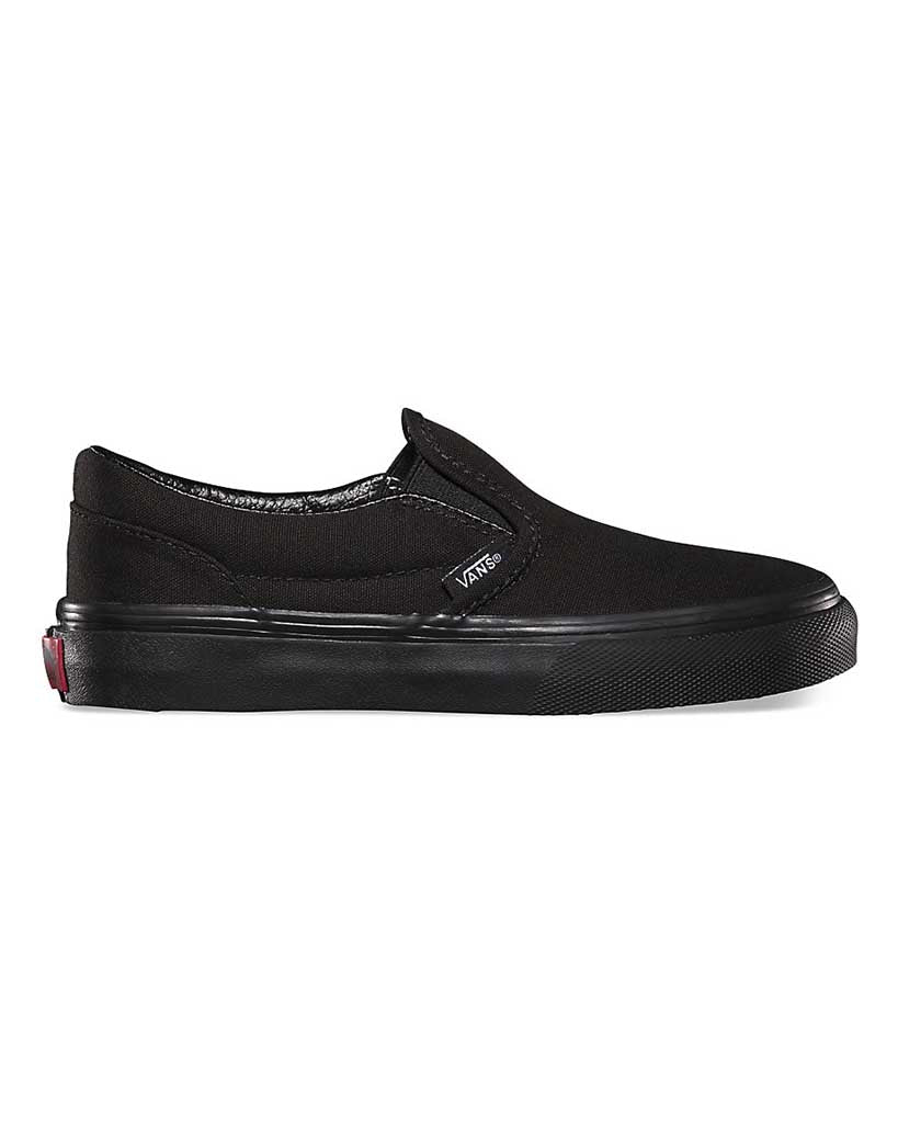 Kids Classic Slip-On Shoes - Black/Black